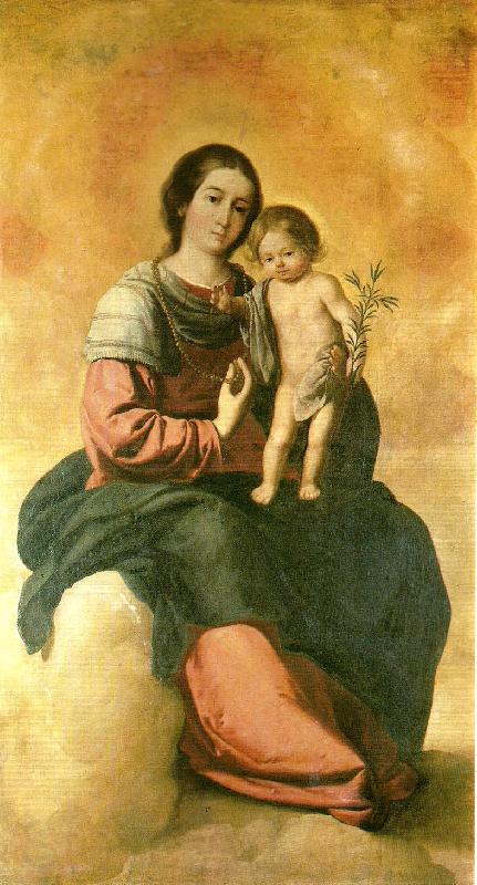 Francisco de Zurbaran virgin of the rosary Norge oil painting art